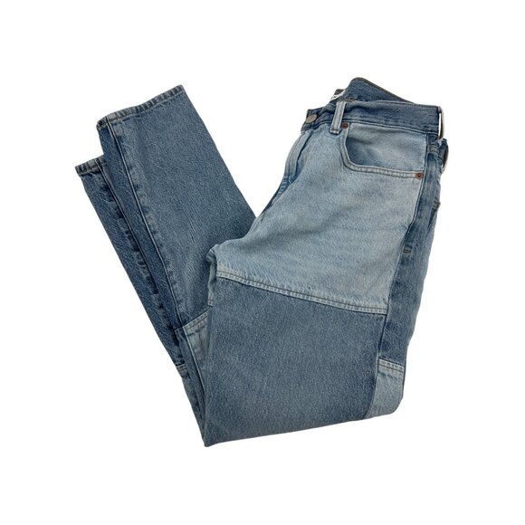 Pacsun Mens Slim Taper Patchwork Jeans Size 31x32 Blue Denim - Picture 11 of 11